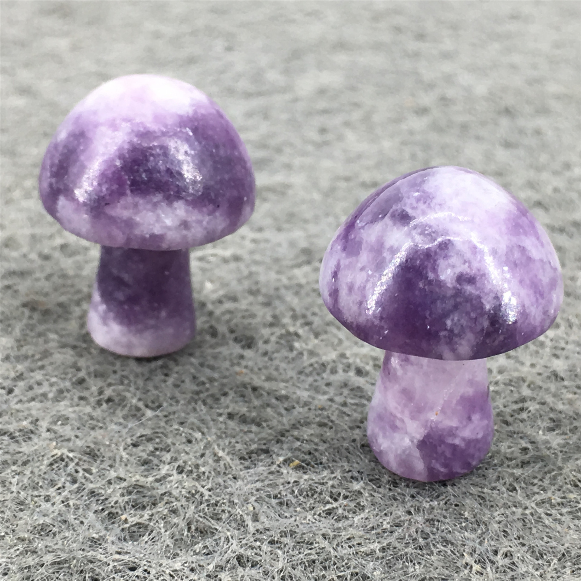 Hot sale crystal healing stone carving natural gemstone mini amethyst mushroom carving craft