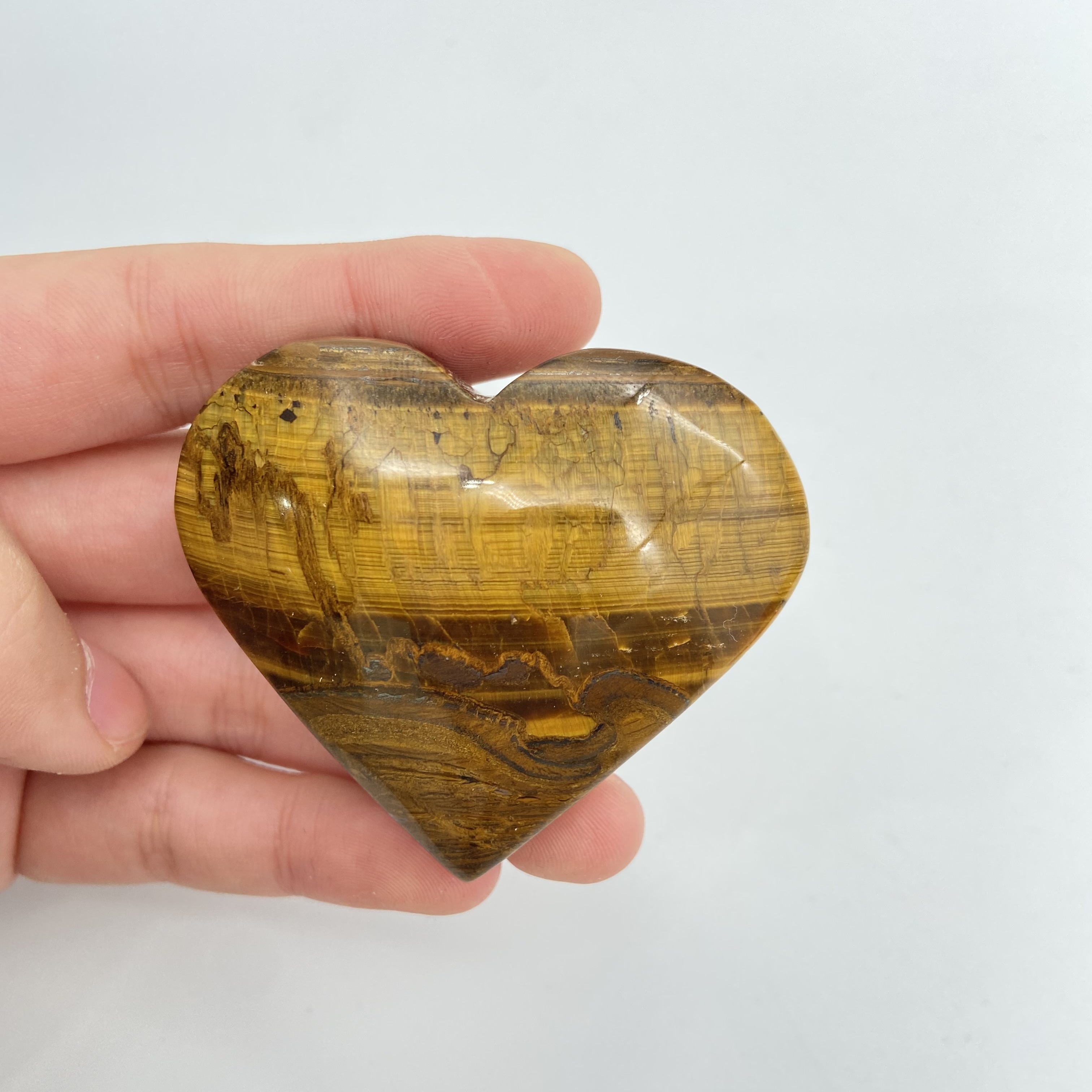 Best Quality Natural crystals healing stones tiger eye stone heart fengshui and healing crystal stone for decoration and gifts