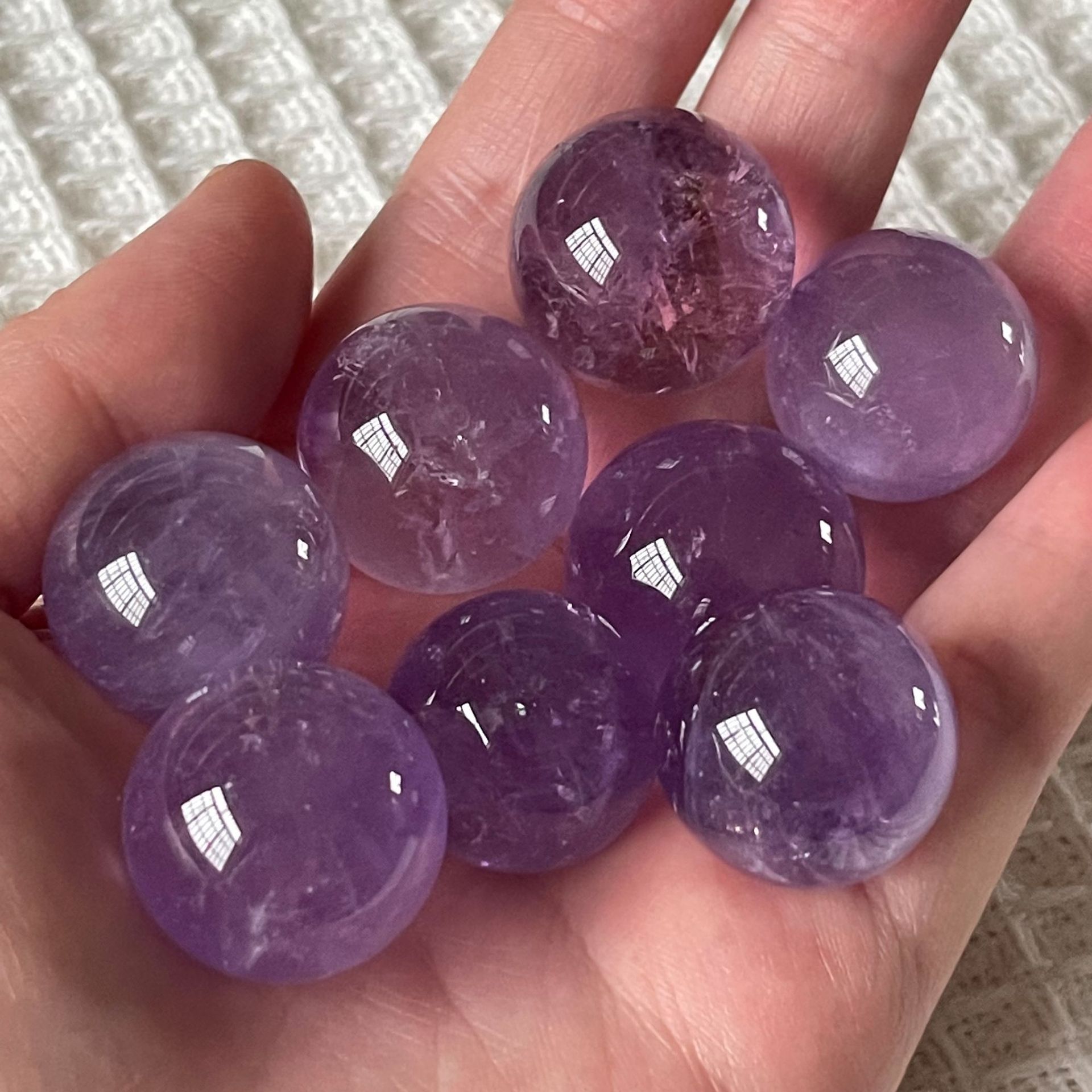 Natural Polishing Crystal crafts crystal balls natural Healing Purple crystal ball Wholesale For Sale