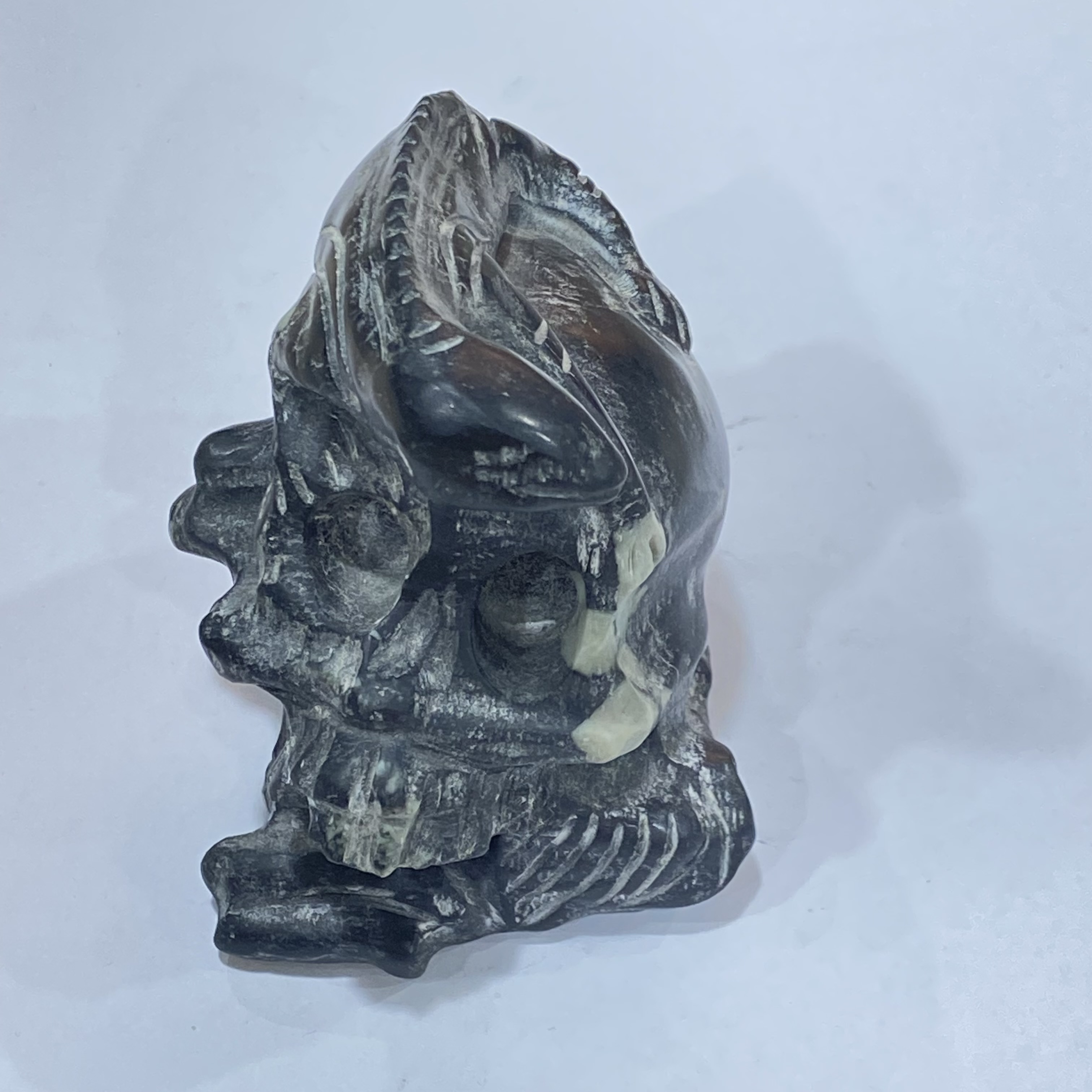 SAMEI JEWELRY Healing natural crystal skulls wholesale good price healing crystal carving Jade lizard skull