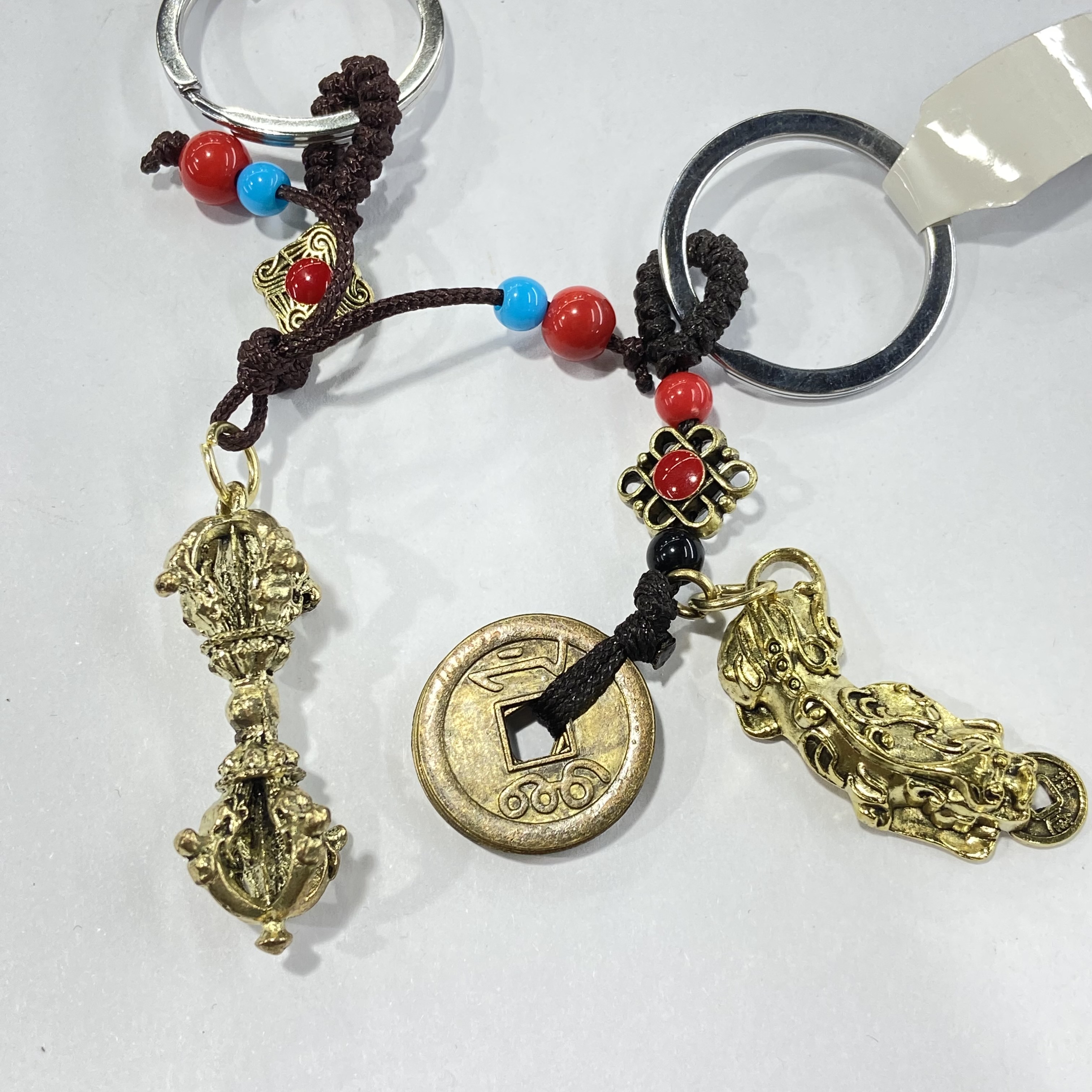 wholesale natural crystal crafts gift religion alloy key chains for decoration