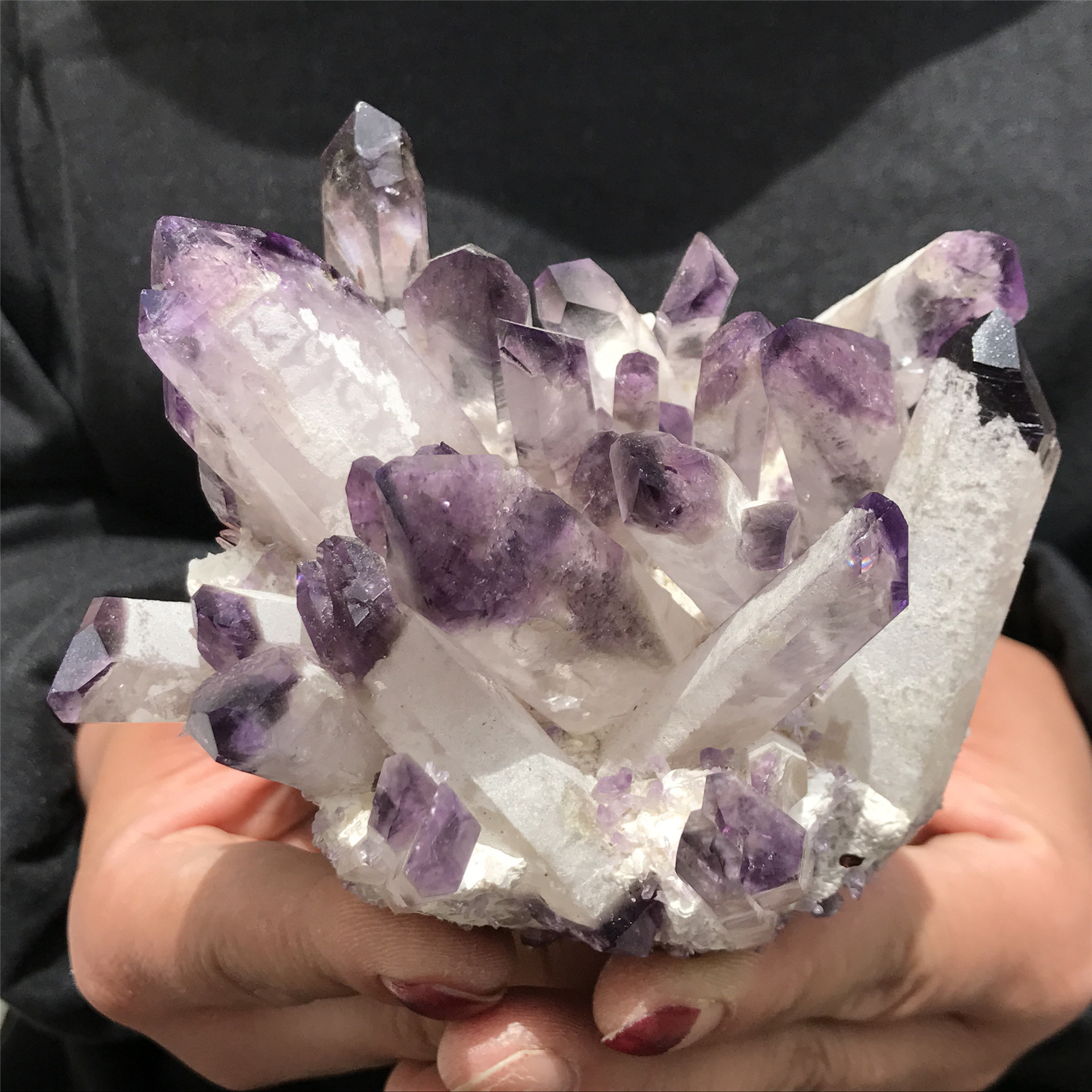 Reiki cluster amethyst bulk crystal cluster natural healing wholesale amethyst cluster for decoration