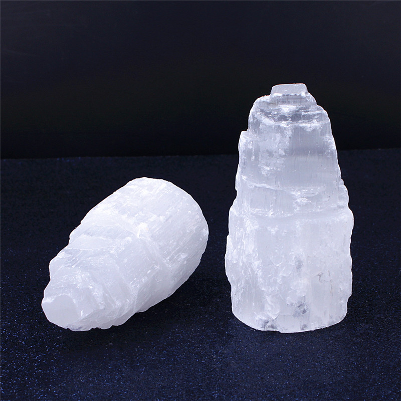 Hot sale natural transparent gypsum tower selenite tower light feng shui and treatment crystal stone decoration and gifts