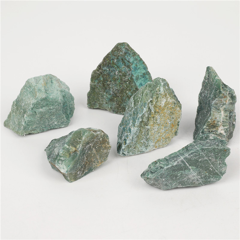 Bulk wholesale natural jade raw stone gift box reiki healing South Africa jade rough stone crystal raw ore for decoration