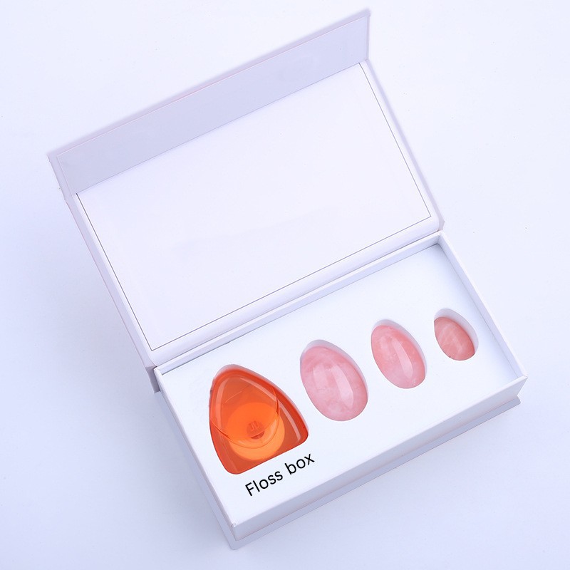 Wholesale best quality natural healing quartz crystal eggs massager stone three-piece suit multispecies yoni eggs set for women