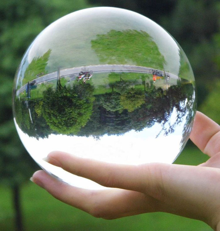 Hot selling crystal ball folk crafts natural polished gemstone healing transparent large crystal ball decoration