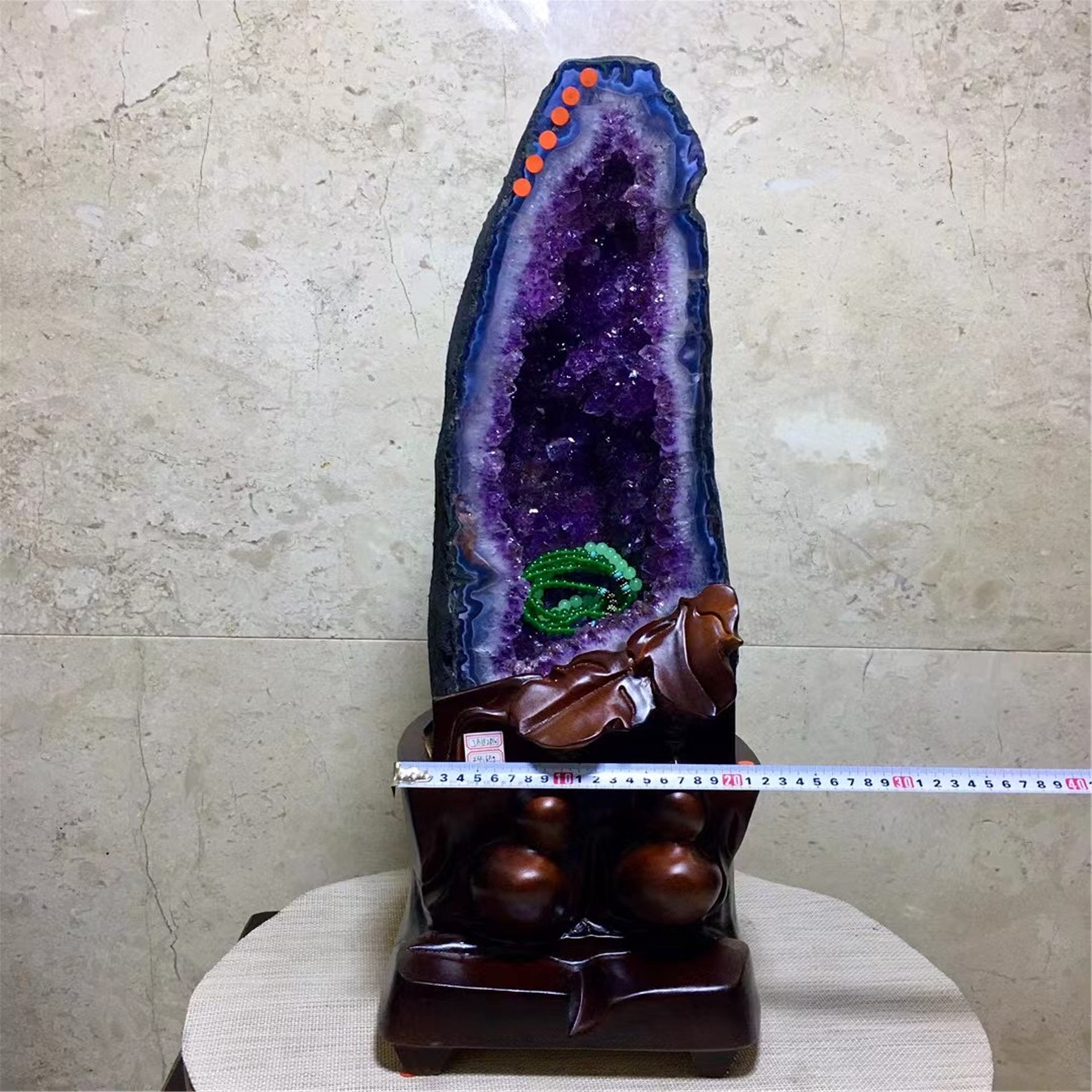 Wholesale Natural Reiki Amethyst Geode Cluster Large Furnishing articles Crystal Decorative for Sale