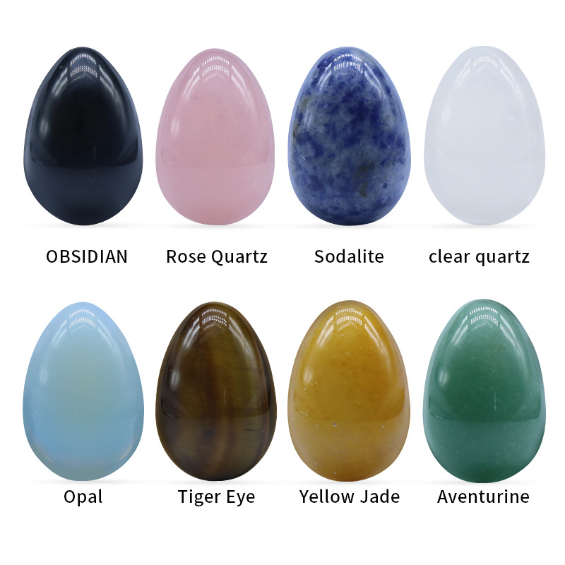 High Quality Crystal Carved Egg Crafts Wholesale Various Healing natural small crystal palm stones eggs for decoration