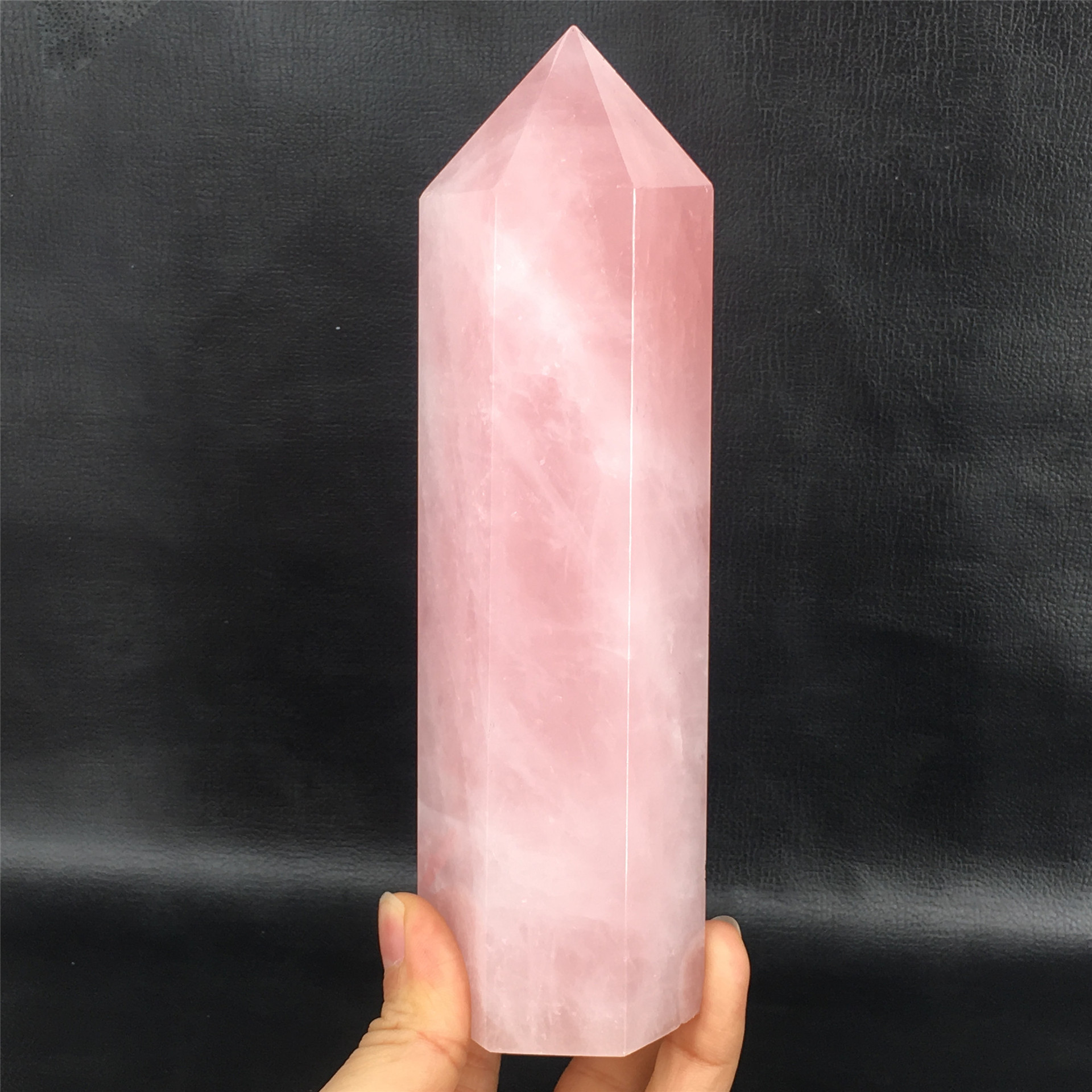 SAMEI JEWELRY crystal tower point wholesale good price natural healing rose quartz crystal large tower for decoration