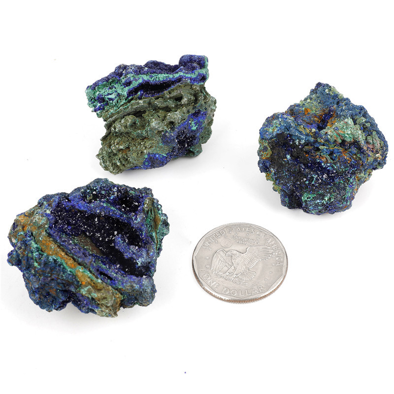 Hot sale natural crystal mineral stone larger particles healing reiki azurite rough raw stone gems for decoration