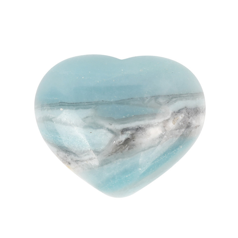 Best selling natural polishing heart shape stone energy healing crystal heart palm stone for decoration